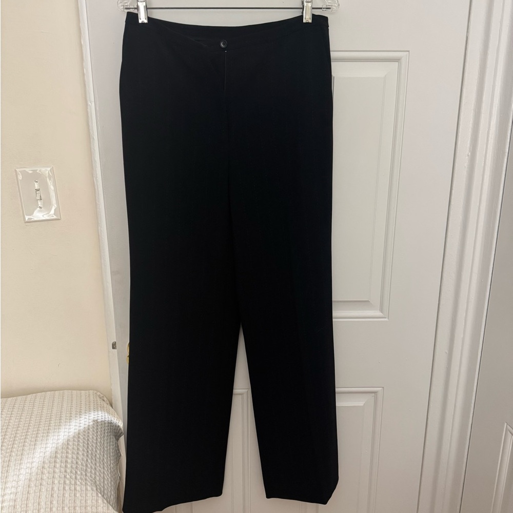 Ann Taylor Black pinstripe Women's Pantsuit - Classic Blazer & Trousers - Picture 3 of 6